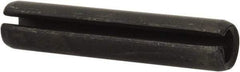 Value Collection - 8mm Diam x 40mm Long Slotted Spring Pin - Grade 1070-1080 Steel, Plain Finish - Industrial Tool & Supply