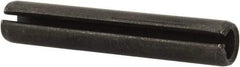 Value Collection - 8mm Diam x 45mm Long Slotted Spring Pin - Grade 1070-1080 Steel, Plain Finish - Industrial Tool & Supply