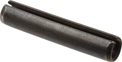 Value Collection - 10mm Diam x 50mm Long Slotted Spring Pin - Grade 1070-1080 Steel, Plain Finish - Industrial Tool & Supply