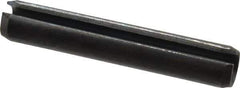 Value Collection - 10mm Diam x 60mm Long Slotted Spring Pin - Grade 1070-1080 Steel, Plain Finish - Industrial Tool & Supply