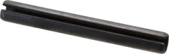 Value Collection - 10mm Diam x 80mm Long Slotted Spring Pin - Grade 1070-1080 Steel, Plain Finish - Industrial Tool & Supply