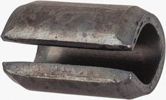 Value Collection - 12mm Diam x 20mm Long Slotted Spring Pin - Grade 1070-1080 Steel, Plain Finish - Industrial Tool & Supply