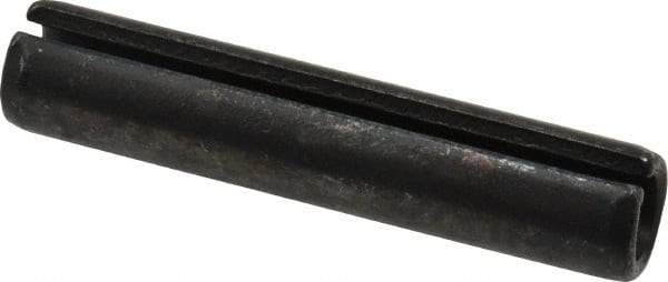Value Collection - 12mm Diam x 60mm Long Slotted Spring Pin - Grade 1070-1080 Steel, Plain Finish - Industrial Tool & Supply