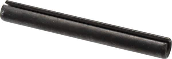 Value Collection - 12mm Diam x 100mm Long Slotted Spring Pin - Grade 1070-1080 Steel, Plain Finish - Industrial Tool & Supply