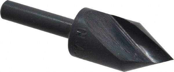 M.A. Ford - 5/8" Head Diam, 1/4" Shank Diam, 1 Flute 60° High Speed Steel Countersink - Bright Finish, 2-1/4" OAL, 0.06" Nose Diam, Single End, Straight Shank, Right Hand Cut - Industrial Tool & Supply