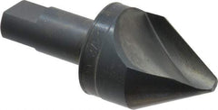 M.A. Ford - 1-1/2" Head Diam, 3/4" Shank Diam, 1 Flute 60° High Speed Steel Countersink - Bright Finish, 3-1/2" OAL, 1/4" Nose Diam, Single End, Straight Shank, Right Hand Cut - Industrial Tool & Supply