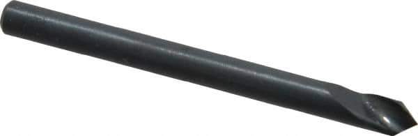 M.A. Ford - 1/8" Head Diam, 1/8" Shank Diam, 1 Flute 82° High Speed Steel Countersink - Bright Finish, 1-1/2" OAL, 0.03" Nose Diam, Single End, Straight Shank, Right Hand Cut - Industrial Tool & Supply