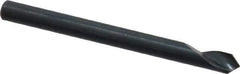 M.A. Ford - 1/8" Head Diam, 1/8" Shank Diam, 1 Flute 90° High Speed Steel Countersink - Bright Finish, 1-1/2" OAL, 0.03" Nose Diam, Single End, Straight Shank, Right Hand Cut - Industrial Tool & Supply