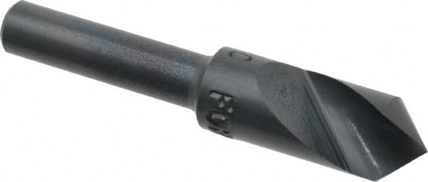M.A. Ford - 3/8" Head Diam, 1/4" Shank Diam, 1 Flute 90° High Speed Steel Countersink - Industrial Tool & Supply