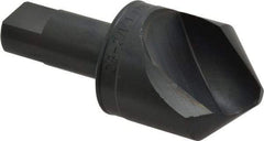 M.A. Ford - 1-1/2" Head Diam, 3/4" Shank Diam, 1 Flute 90° High Speed Steel Countersink - Bright Finish, 3-1/2" OAL, 1/4" Nose Diam, Single End, Straight Shank, Right Hand Cut - Industrial Tool & Supply