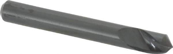 M.A. Ford - 3/16" Head Diam, 3/16" Shank Diam, 1 Flute 100° High Speed Steel Countersink - Bright Finish, 1-1/2" OAL, 0.045" Nose Diam, Single End, Straight Shank, Right Hand Cut - Industrial Tool & Supply
