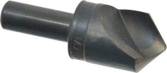 M.A. Ford - 1" Head Diam, 1/2" Shank Diam, 1 Flute 100° High Speed Steel Countersink - Bright Finish, 2-3/4" OAL, 0.12" Nose Diam, Single End, Straight Shank, Right Hand Cut - Industrial Tool & Supply