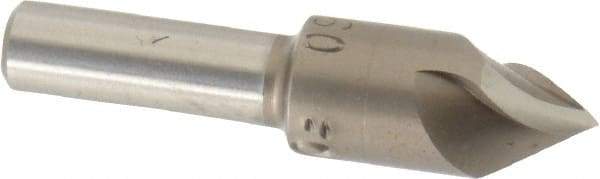 M.A. Ford - 3/8" Head Diam, 1/4" Shank Diam, 3 Flute 60° High Speed Steel Countersink - Bright Finish, 1-5/8" OAL, 0.11" Nose Diam, Single End, Straight Shank, Right Hand Cut - Industrial Tool & Supply