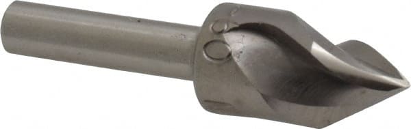M.A. Ford - 1/2" Head Diam, 1/4" Shank Diam, 3 Flute 60° High Speed Steel Countersink - Industrial Tool & Supply