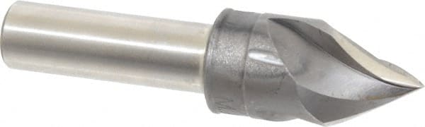 M.A. Ford - 3/4" Head Diam, 1/2" Shank Diam, 3 Flute 60° High Speed Steel Countersink - Industrial Tool & Supply
