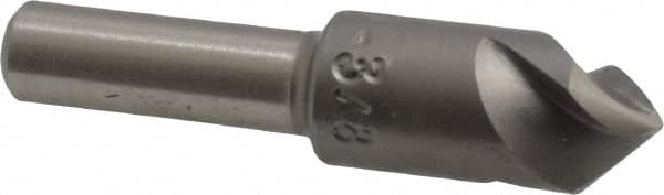 M.A. Ford - 3/8" Head Diam, 1/4" Shank Diam, 3 Flute 82° High Speed Steel Countersink - Industrial Tool & Supply