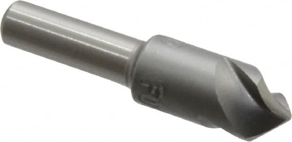 M.A. Ford - 3/8" Head Diam, 1/4" Shank Diam, 3 Flute 90° High Speed Steel Countersink - Industrial Tool & Supply