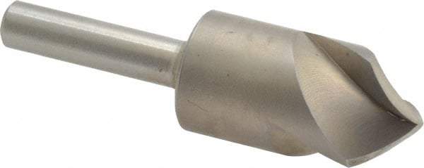 M.A. Ford - 5/8" Head Diam, 1/4" Shank Diam, 3 Flute 90° High Speed Steel Countersink - Bright Finish, 2-1/4" OAL, 0.19" Nose Diam, Single End, Straight Shank, Right Hand Cut - Industrial Tool & Supply