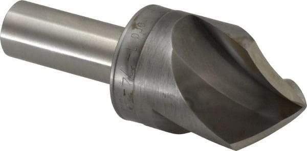 M.A. Ford - 1-1/4" Head Diam, 5/8" Shank Diam, 3 Flute 90° High Speed Steel Countersink - Bright Finish, 3-1/2" OAL, 0.38" Nose Diam, Single End, Straight Shank, Right Hand Cut - Industrial Tool & Supply