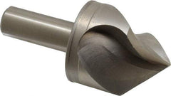 M.A. Ford - 2" Head Diam, 3/4" Shank Diam, 3 Flute 90° High Speed Steel Countersink - Bright Finish, 4-1/4" OAL, 0.6" Nose Diam, Single End, Straight Shank, Right Hand Cut - Industrial Tool & Supply