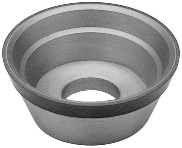 Radiac Abrasives - 3-3/4" Diam, 1-1/4" Hole Size, 1-1/2" Overall Thickness, 120 Grit, Type 11 Tool & Cutter Grinding Wheel - Fine Grade, Diamond - Industrial Tool & Supply