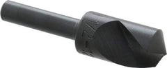 M.A. Ford - 1/2" Head Diam, 1/4" Shank Diam, 1 Flute 120° High Speed Steel Countersink - Bright Finish, 2" OAL, 0.06" Nose Diam, Single End, Straight Shank, Right Hand Cut - Industrial Tool & Supply
