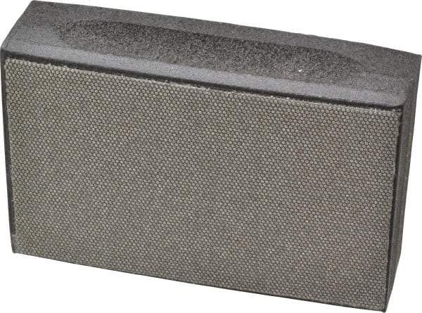 3M - Fine Grade, 125 Grit, Diamond Hand Pad - Black, 2-1/4" Wide x 3-3/4" Long, Coated - Industrial Tool & Supply