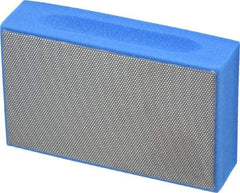 3M - Super Fine Grade, 10 Grit, Diamond Hand Pad - Blue, 2-1/4" Wide x 3-3/4" Long, Coated - Industrial Tool & Supply