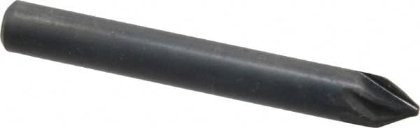 M.A. Ford - 1/4" Head Diam, 1/4" Shank Diam, 6 Flute 60° High Speed Steel Countersink - Industrial Tool & Supply