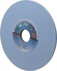 Norton - 7" Diam x 1-1/4" Hole x 1/4" Thick, J Hardness, 80 Grit Surface Grinding Wheel - Ceramic, Type 1, Medium Grade, 3,600 Max RPM, Vitrified Bond, No Recess - Industrial Tool & Supply