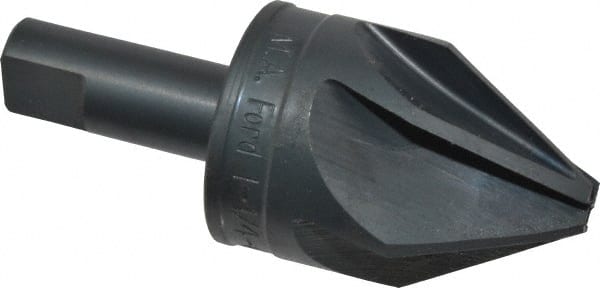 M.A. Ford - 1-1/4" Head Diam, 1/2" Shank Diam, 6 Flute 60° High Speed Steel Countersink - Industrial Tool & Supply