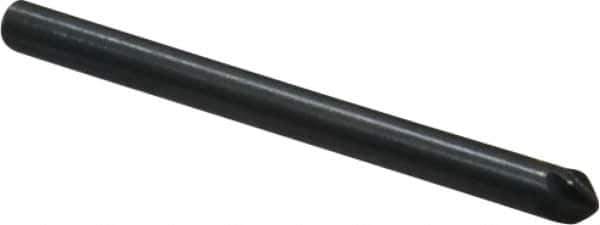 M.A. Ford - 1/8" Head Diam, 1/8" Shank Diam, 6 Flute 82° High Speed Steel Countersink - Bright Finish, 1-1/2" OAL, 0.03" Nose Diam, Single End, Straight Shank, Right Hand Cut - Industrial Tool & Supply