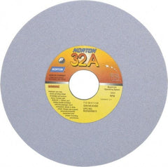 Norton - 7" Diam x 1-1/4" Hole x 1/4" Thick, K Hardness, 100 Grit Surface Grinding Wheel - Aluminum Oxide, Type 1, Fine Grade, 3,600 Max RPM, Vitrified Bond, No Recess - Industrial Tool & Supply