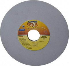 Norton - 7" Diam x 1-1/4" Hole x 1/4" Thick, L Hardness, 220 Grit Surface Grinding Wheel - Aluminum Oxide, Type 1, Very Fine Grade, 3,600 Max RPM, Vitrified Bond, No Recess - Industrial Tool & Supply