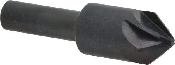 M.A. Ford - 5/8" Head Diam, 3/8" Shank Diam, 6 Flute 82° High Speed Steel Countersink - Bright Finish, 2-1/4" OAL, 0.18" Nose Diam, Single End, Straight Shank, Right Hand Cut - Industrial Tool & Supply