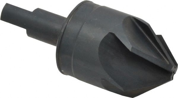 M.A. Ford - 1-1/4" Head Diam, 1/2" Shank Diam, 6 Flute 82° High Speed Steel Countersink - Industrial Tool & Supply