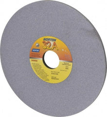 Norton - 8" Diam x 1-1/4" Hole x 1/4" Thick, I Hardness, 80 Grit Surface Grinding Wheel - Aluminum Oxide, Type 1, Medium Grade, 3,600 Max RPM, Vitrified Bond, No Recess - Industrial Tool & Supply