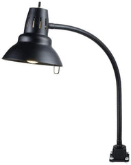 Electrix - 22 Inch, Gooseneck, Direct Mounted, Incandescent, Black, General Purpose Task Light - 100 Watt, 12 Volt, Nonmagnifying - Industrial Tool & Supply