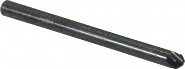 M.A. Ford - 1/8" Head Diam, 1/8" Shank Diam, 6 Flute 90° High Speed Steel Countersink - Industrial Tool & Supply