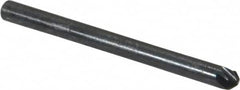 M.A. Ford - 1/8" Head Diam, 1/8" Shank Diam, 6 Flute 90° High Speed Steel Countersink - Industrial Tool & Supply