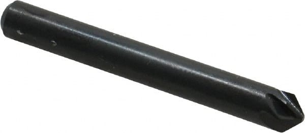 M.A. Ford - 3/16" Head Diam, 3/16" Shank Diam, 6 Flute 90° High Speed Steel Countersink - Industrial Tool & Supply
