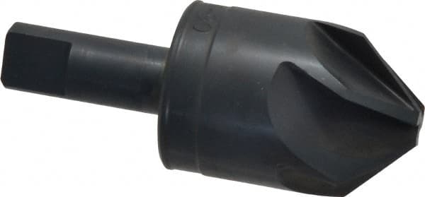 M.A. Ford - 1-1/4" Head Diam, 1/2" Shank Diam, 6 Flute 90° High Speed Steel Countersink - Industrial Tool & Supply