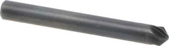 M.A. Ford - 3/16" Head Diam, 3/16" Shank Diam, 6 Flute 100° High Speed Steel Countersink - Bright Finish, 1-1/2" OAL, 0.04" Nose Diam, Single End, Straight Shank, Right Hand Cut - Industrial Tool & Supply