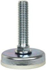 Vlier - 1/2-13 Bolt Thread, Stud Mount Leveling Pad & Mount - 300 Max Lb Capacity, 2" Base Diam - Industrial Tool & Supply
