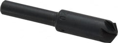 M.A. Ford - 3/8" Head Diam, 1/4" Shank Diam, 6 Flute 120° High Speed Steel Countersink - Industrial Tool & Supply