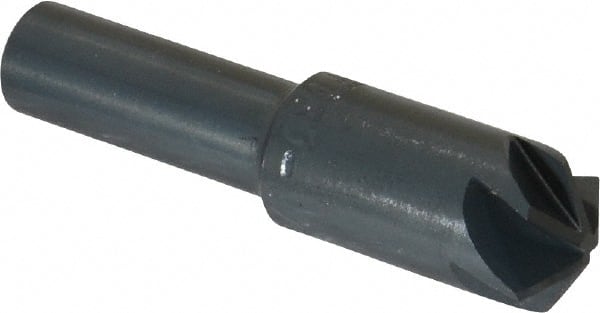 M.A. Ford - 1/2" Head Diam, 3/8" Shank Diam, 6 Flute 120° High Speed Steel Countersink - Industrial Tool & Supply