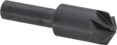 M.A. Ford - 5/8" Head Diam, 3/8" Shank Diam, 6 Flute 120° High Speed Steel Countersink - Bright Finish, 2-1/4" OAL, 0.18" Nose Diam, Single End, Straight Shank, Right Hand Cut - Industrial Tool & Supply