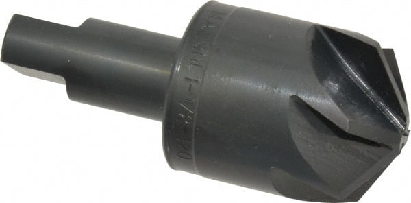 M.A. Ford - 1-1/2" Head Diam, 3/4" Shank Diam, 6 Flute 120° High Speed Steel Countersink - Industrial Tool & Supply
