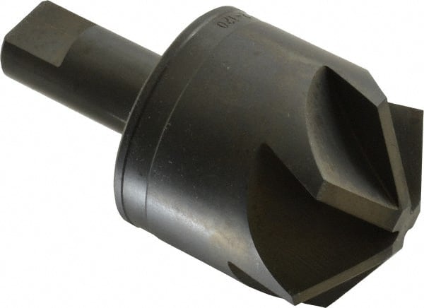 M.A. Ford - 2" Head Diam, 3/4" Shank Diam, 6 Flute 120° High Speed Steel Countersink - Industrial Tool & Supply