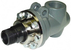 Barco - 3/4 NPT Left Hand Rotor Thread, 3/4" NPT Port, 6-3/16" Body Length, Single Flow, High Temperature (Hot Oil), Rotary Union - 500 Max RPM, 100 Max Hot Oil psi - Industrial Tool & Supply